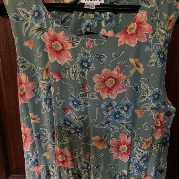 Pure silk formal sleeveless Talbots floral pastel dress (new) - Picture 6 of 9